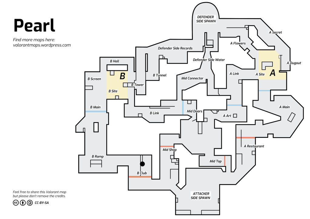 All locations and callouts of new Valorant map Pearl